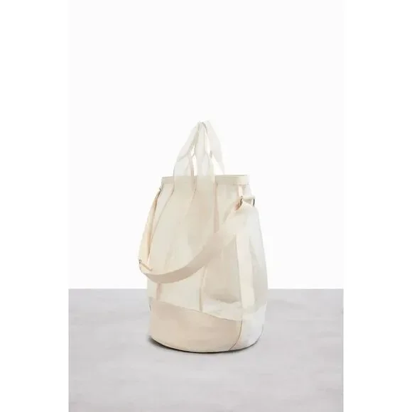 NWT Beis Phat Sack Extra Large Mesh Tote in Beige - LIMITED EDITION - Picture 8 of 11